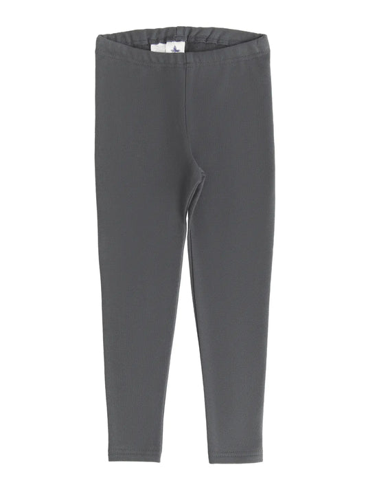 PREORDER: Leela Cotton Organic Cotton Brushed Leggings in Dark Grey