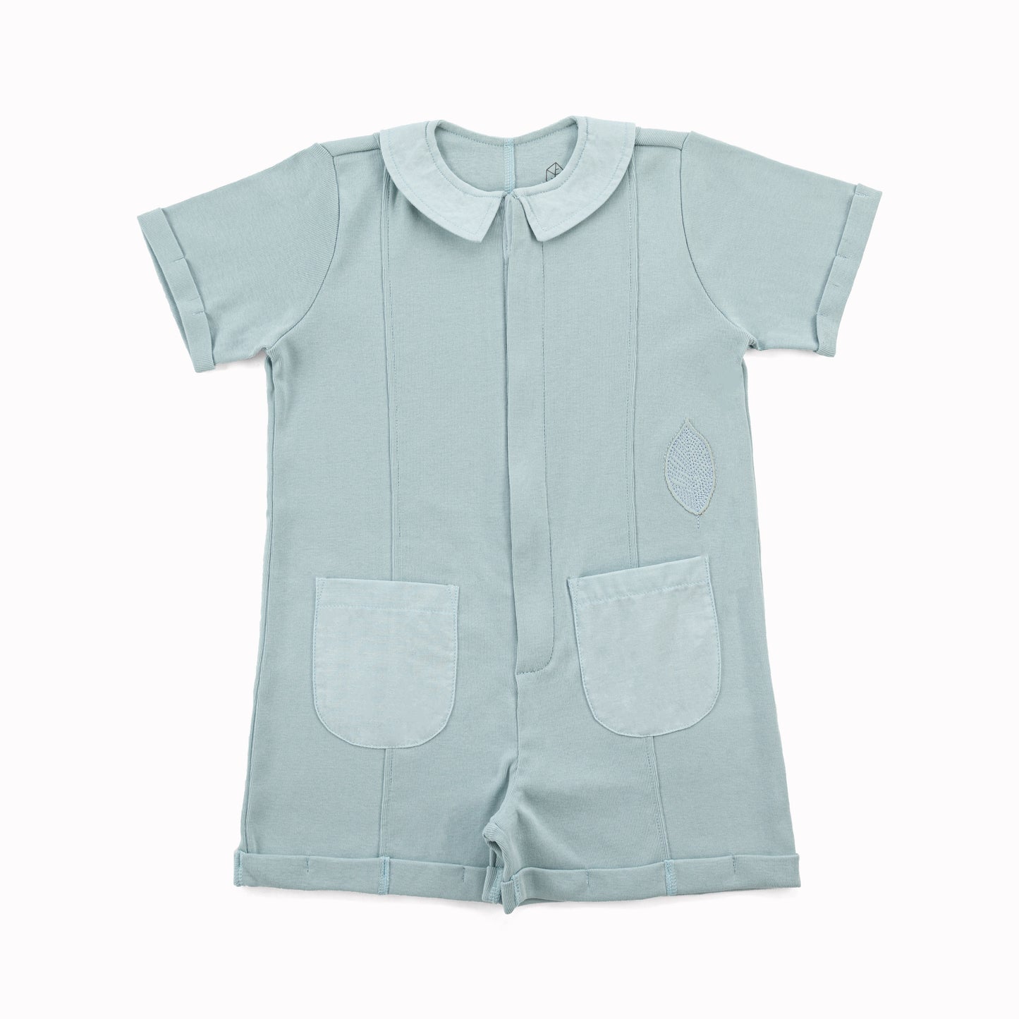 Birch Romper in Sleepy Blue
