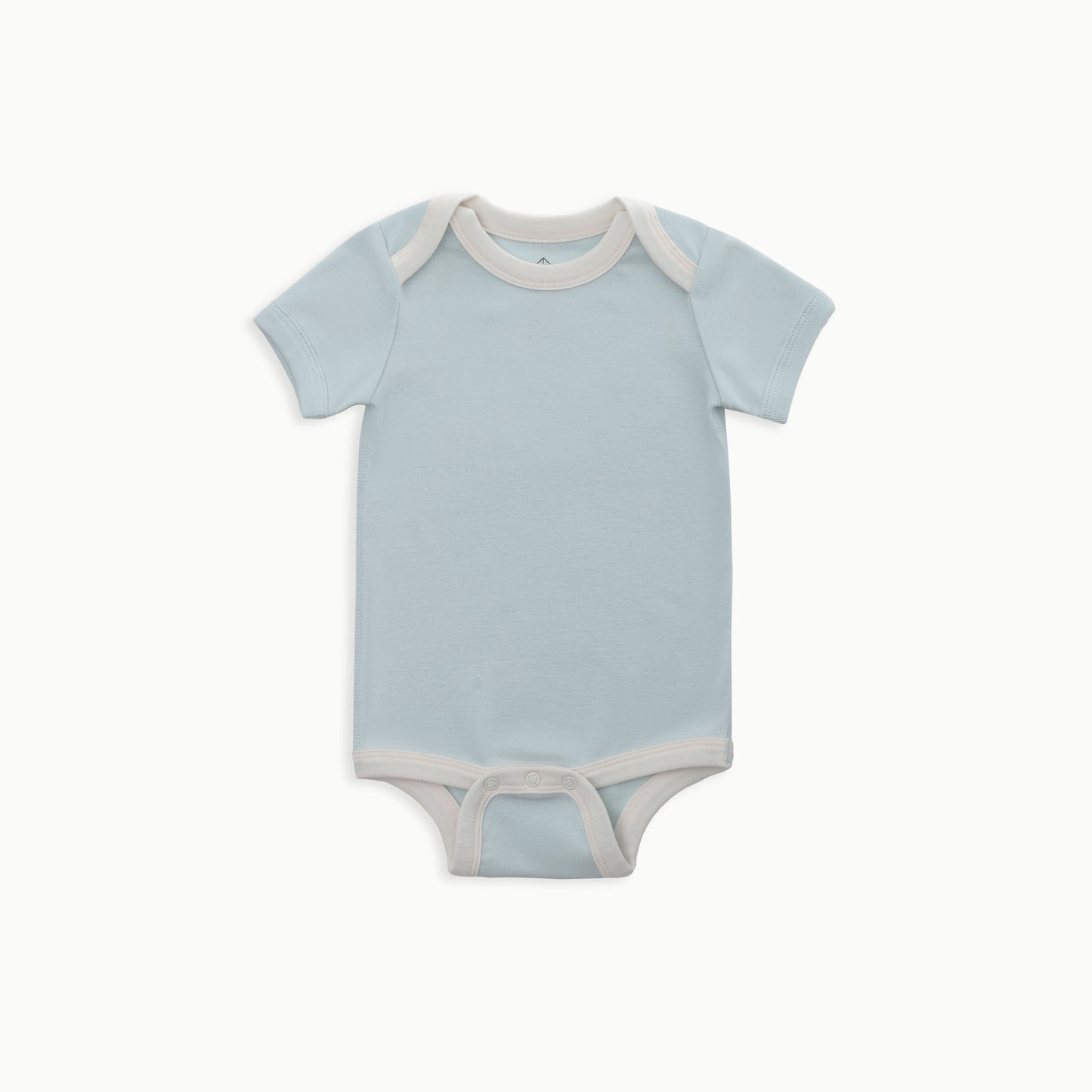 Organic Cotton Baby Short Sleeve Bodysuit, 2-Pack | Space Cats + Solid Blue