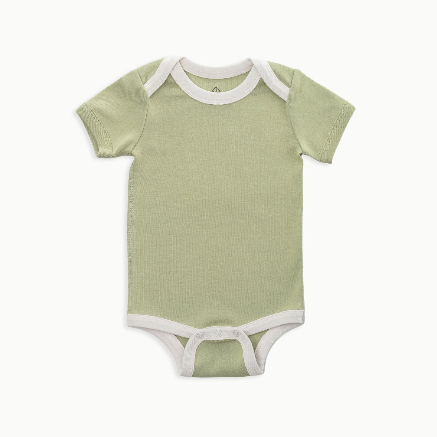 Baby Short Sleeve Bodysuit, 2-Pack | Dinosaur + Solid Green