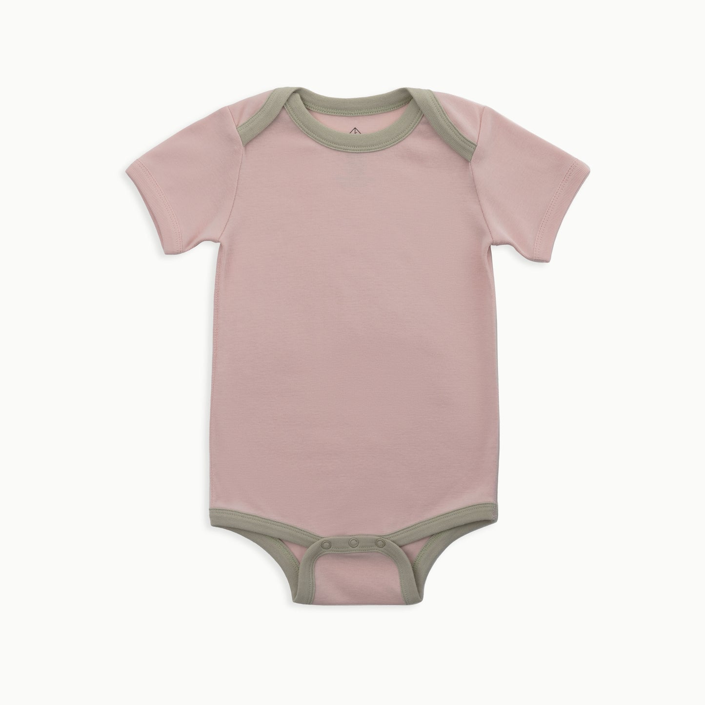 Baby Short Sleeve Bodysuit, 2-Pack | Flowers + Solid Pink