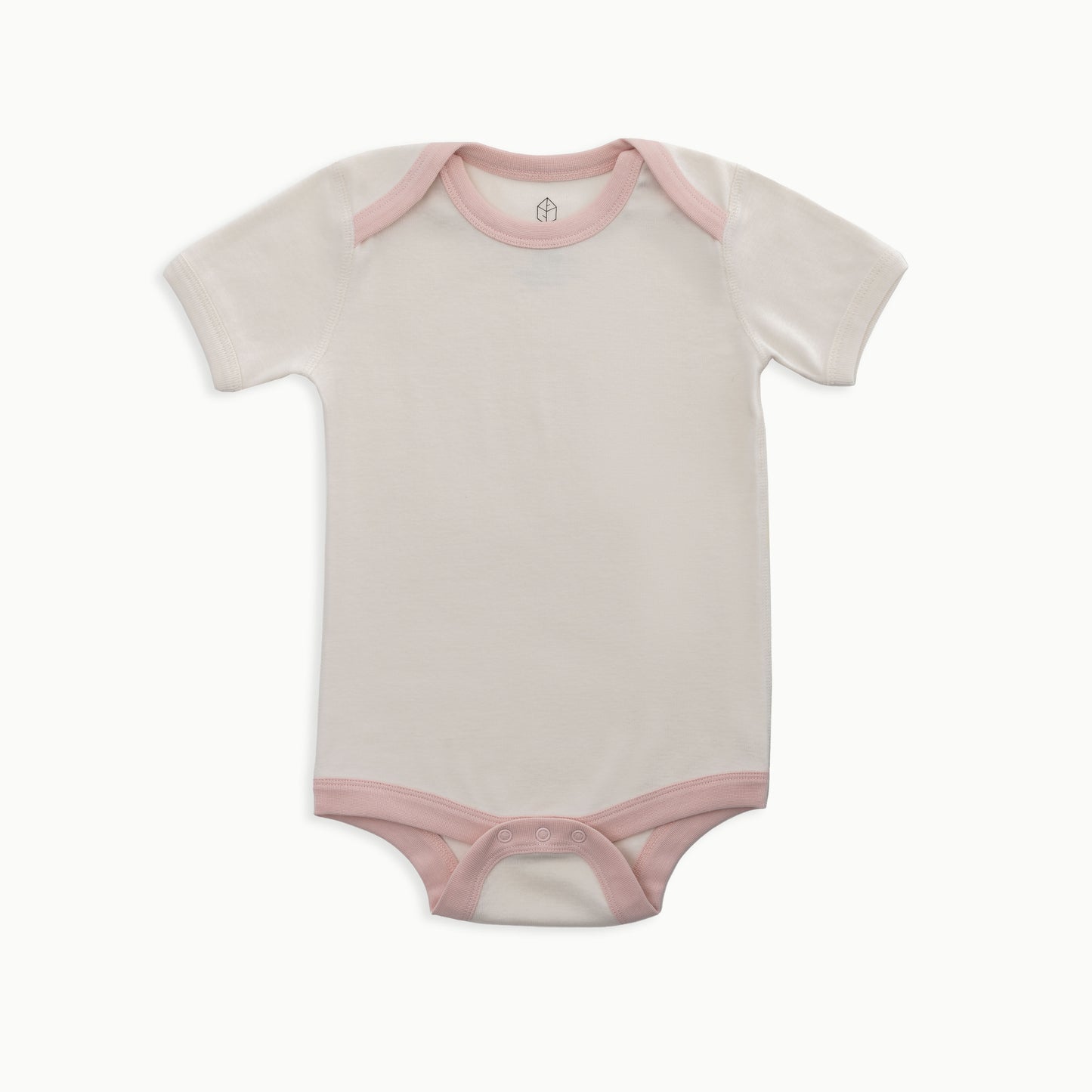 Organic Cotton Baby Short Sleeve Bodysuits, 2-Pack | Unicorns + Solid Cream
