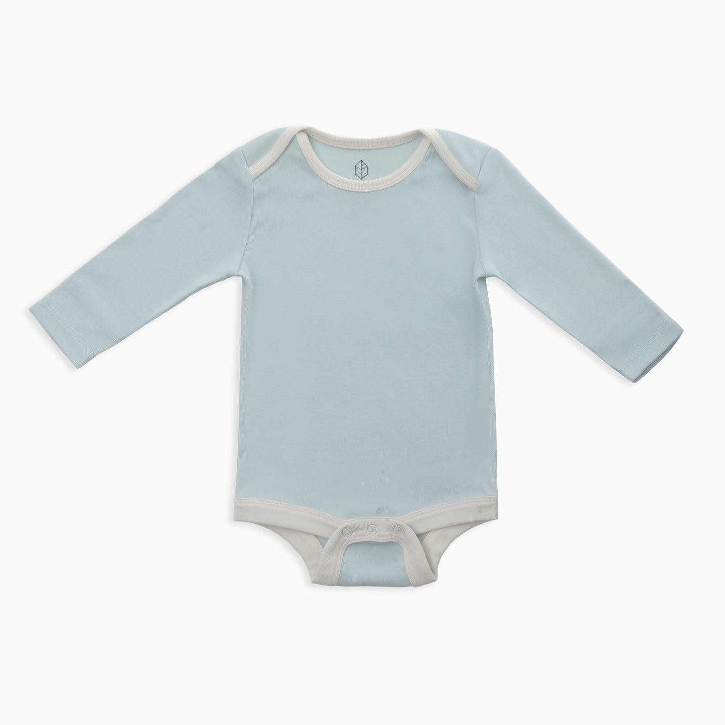 Organic Cotton Baby Long Sleeve Bodysuit, 2-Pack | Space Cats + Solid Blue