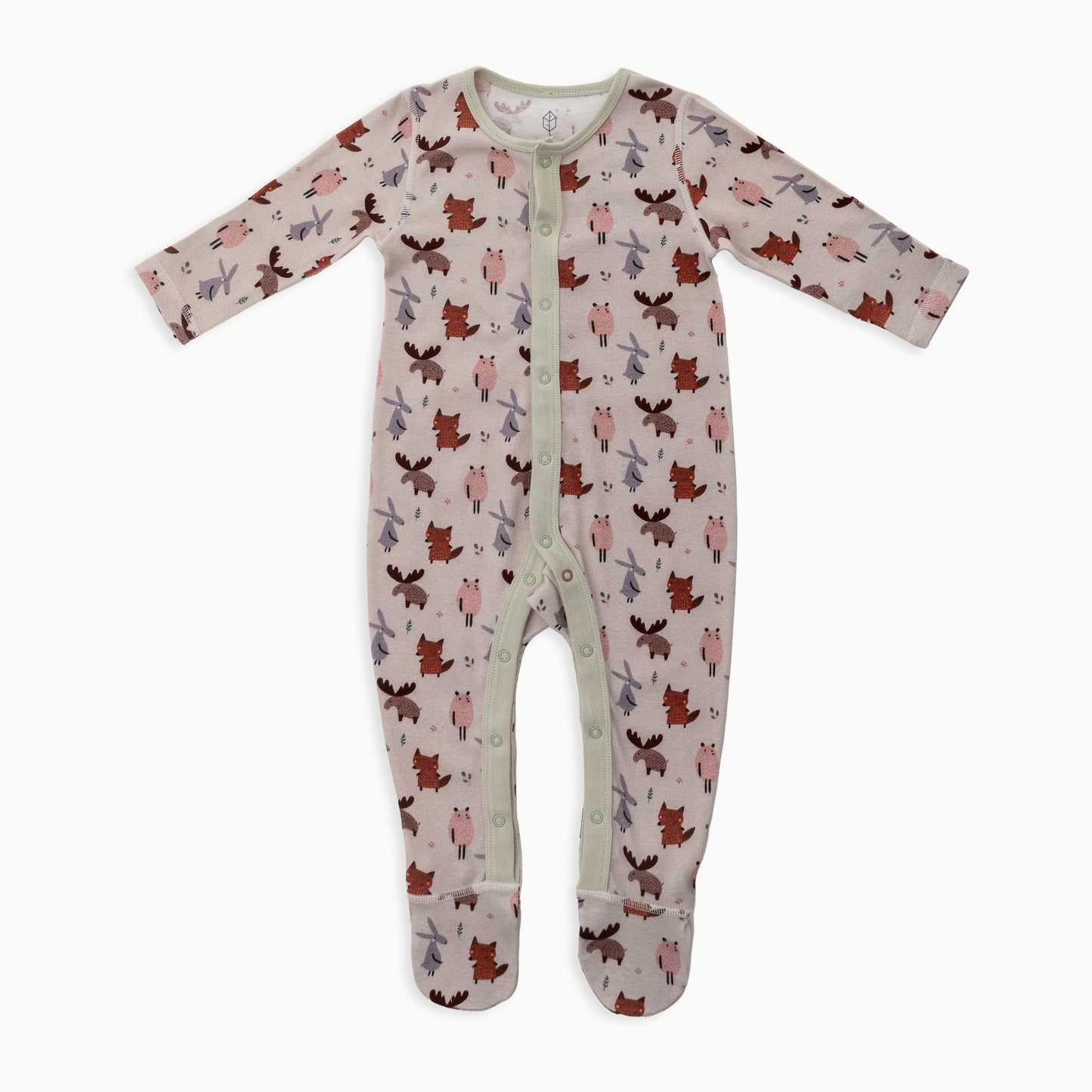Organic Cotton Baby Sleeper, 2-Pack | Woodland + Striped
