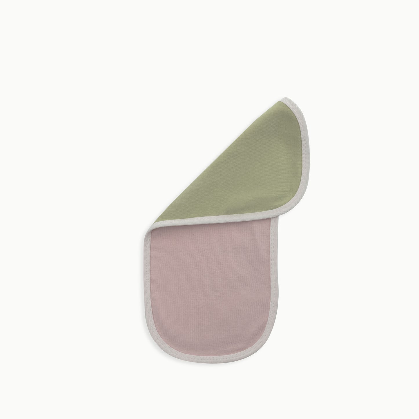 Organic Cotton Baby Burp Cloths, 3-Pack | Pink + Solid Green