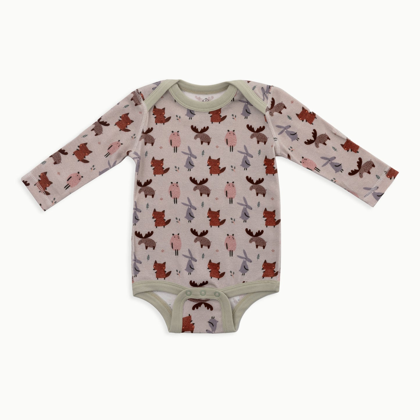 Organic Cotton Baby Long Sleeve Bodysuit, 2-Pack | Woodland + Striped