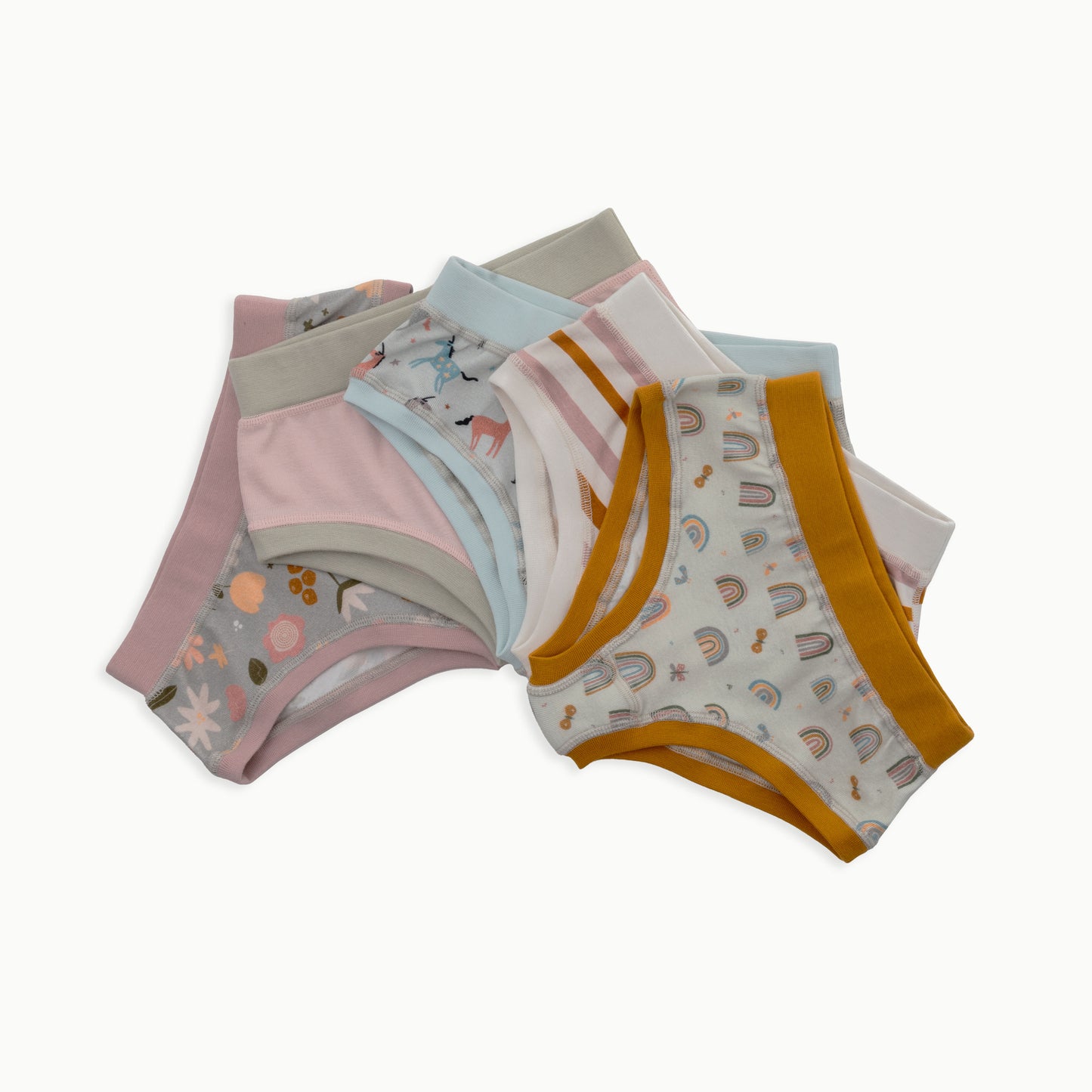 Organic Cotton Girls' Briefs Multi-pack | 5 colors