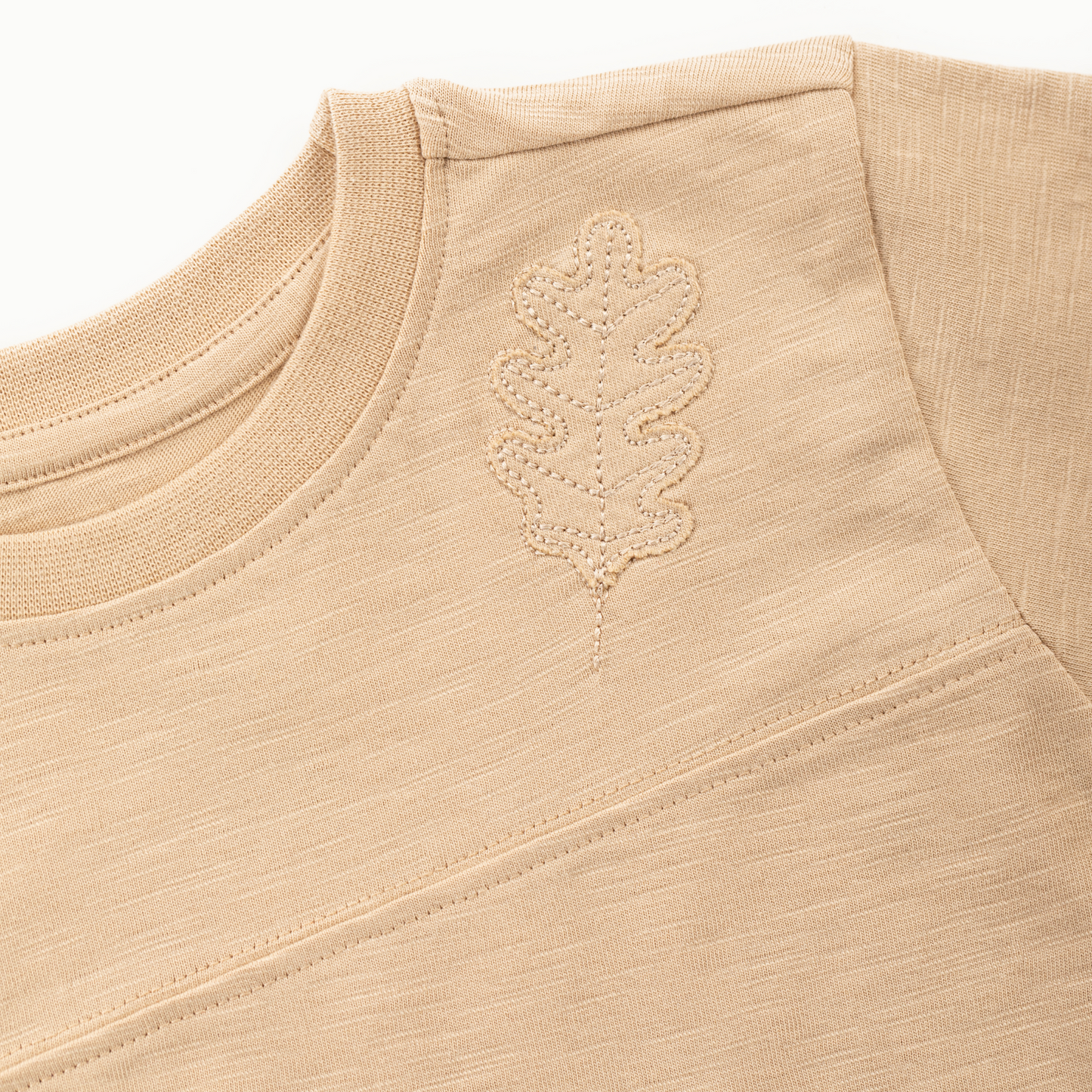 Organic Cotton Oak Tee in Sand