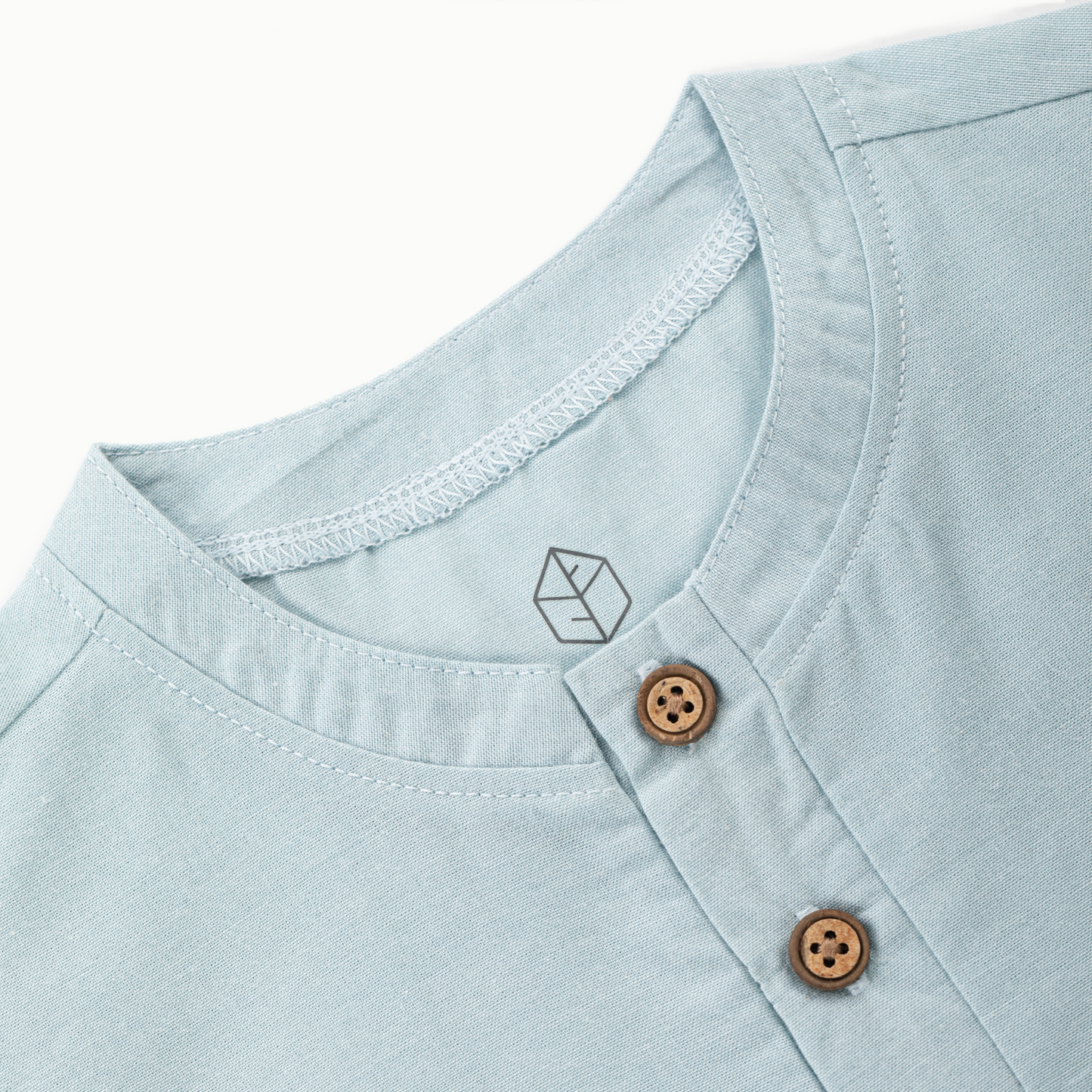 Oak Henley in Sleepy Blue
