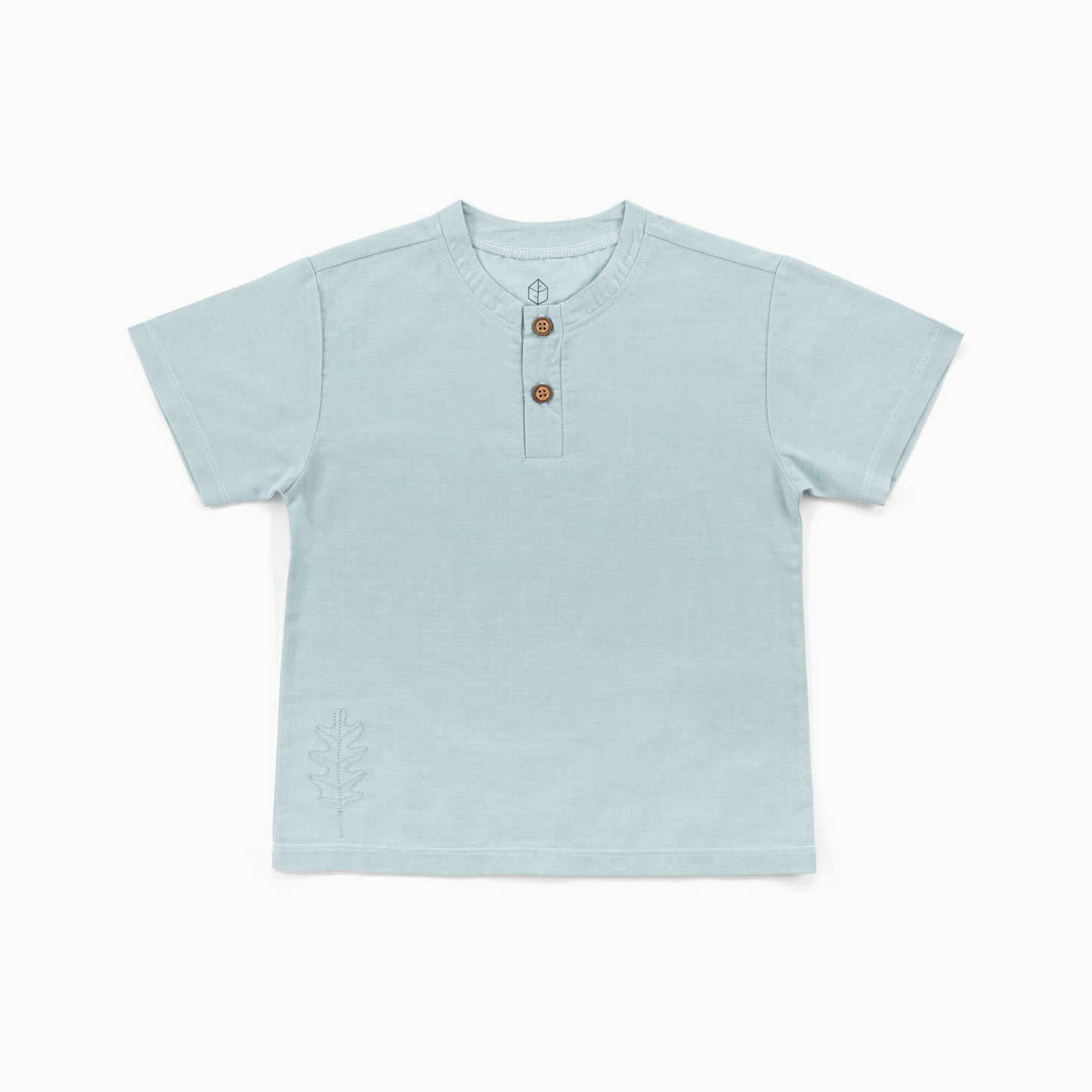 Oak Henley in Sleepy Blue