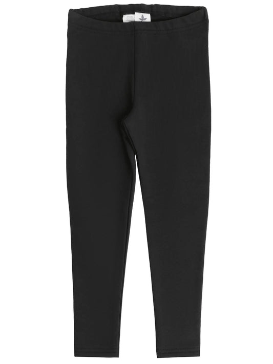 PREORDER: Leela Cotton Organic Cotton Brushed Leggings in Black