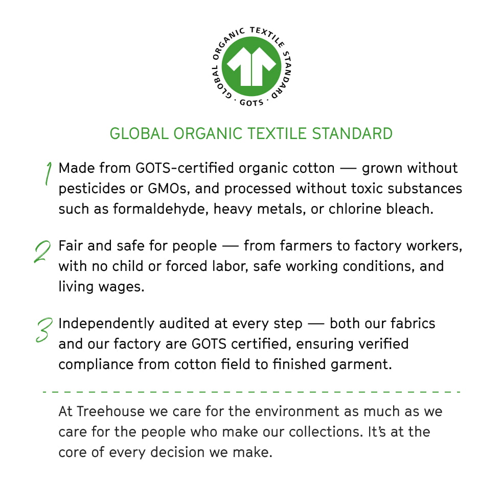Organic Cotton Long-Sleeve Pajamas | Solid Green