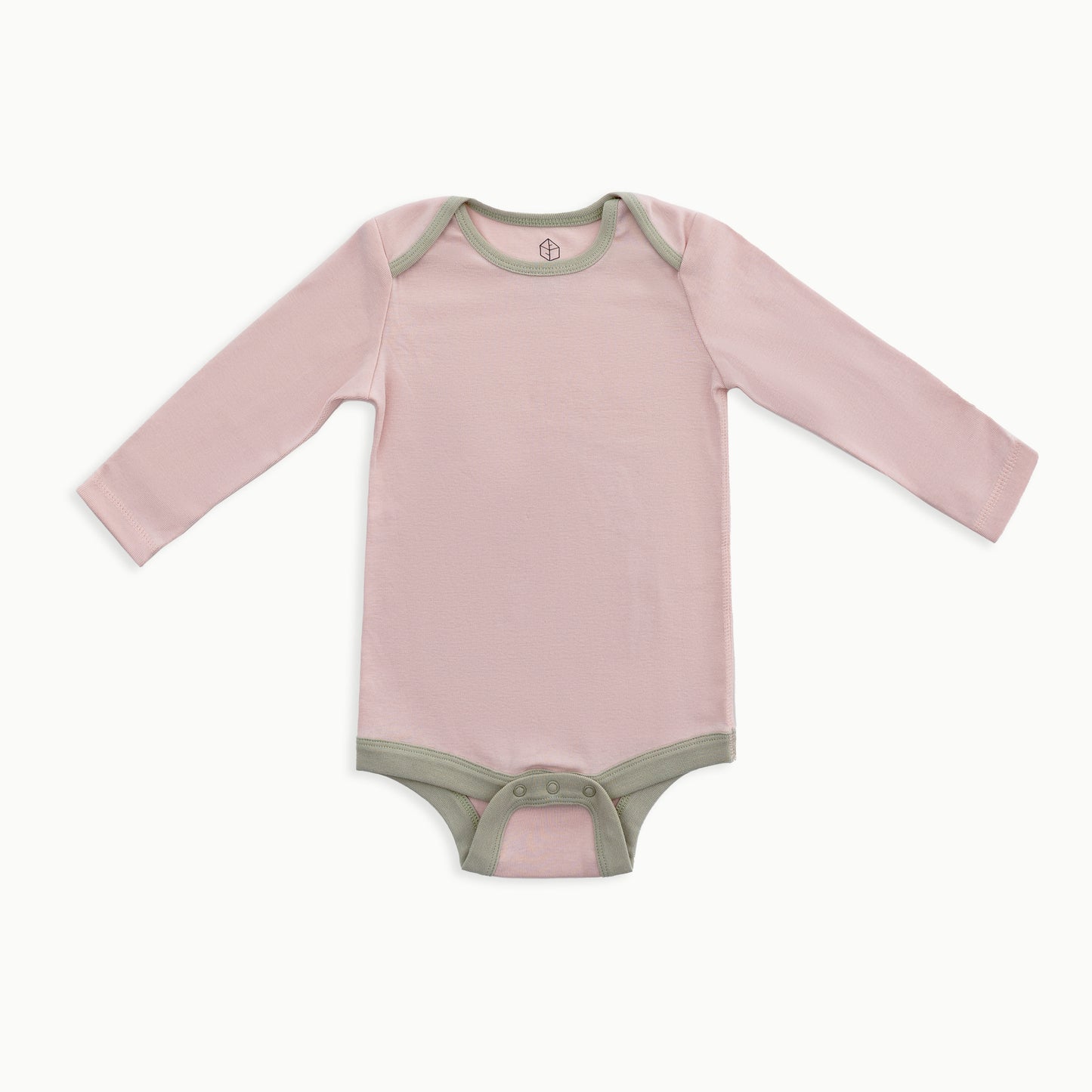 Baby Long Sleeve Bodysuit, 2-Pack | Flowers + Solid Pink