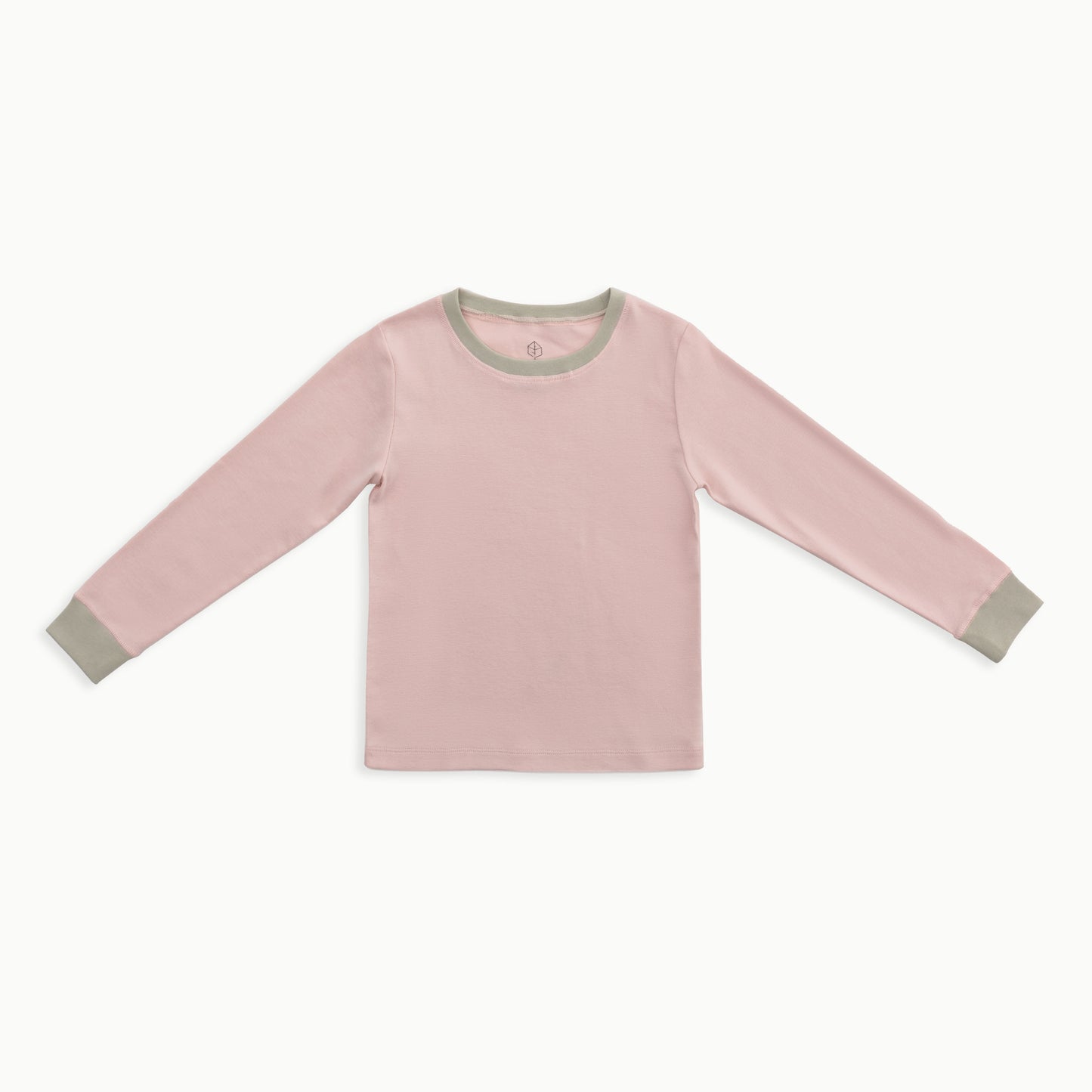 Organic Cotton Long-Sleeve Pajamas | Solid Pink