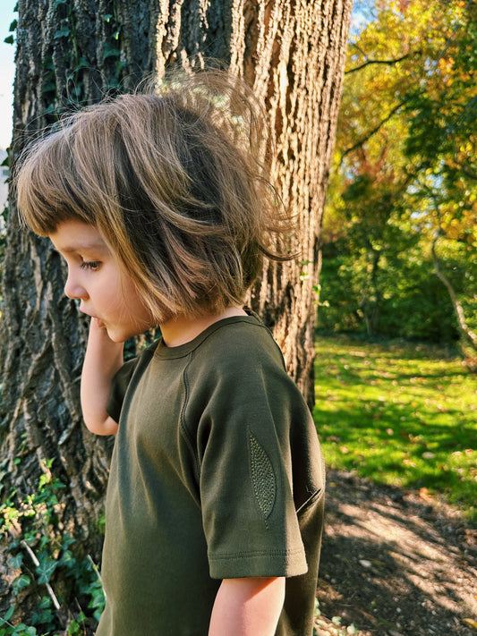 Organic Cotton Willow Tee in Ripe Olive