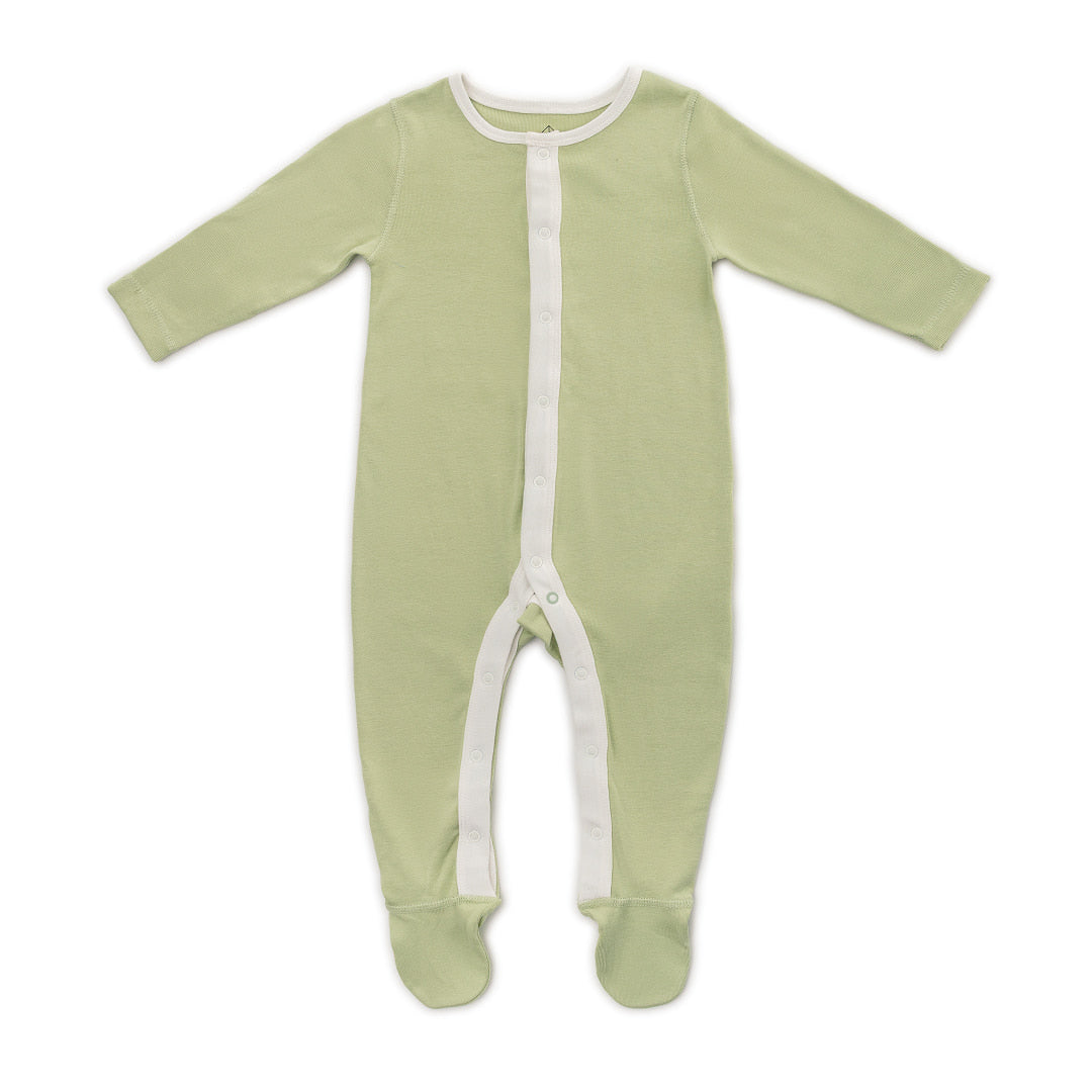 Organic Cotton Baby Sleeper, 2-Pack | Dinosaurs + Solid Green