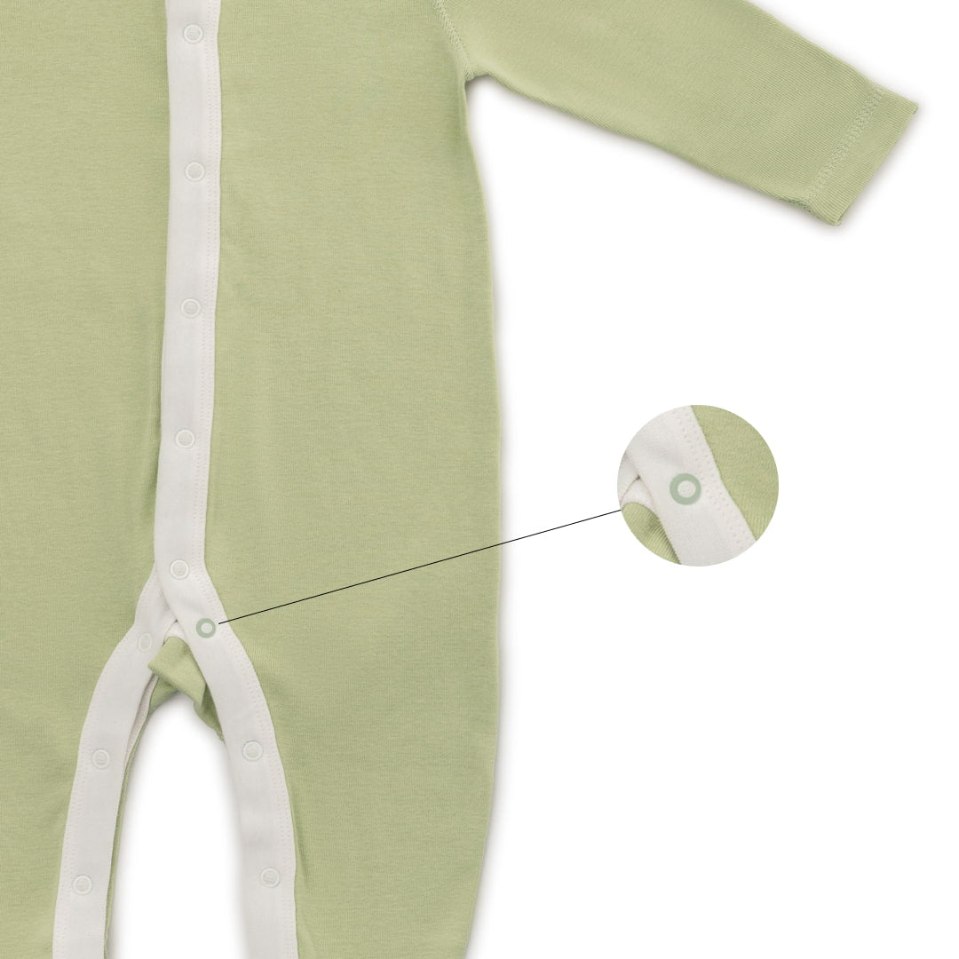 Organic Cotton Baby Sleeper, 2-Pack | Dinosaurs + Solid Green