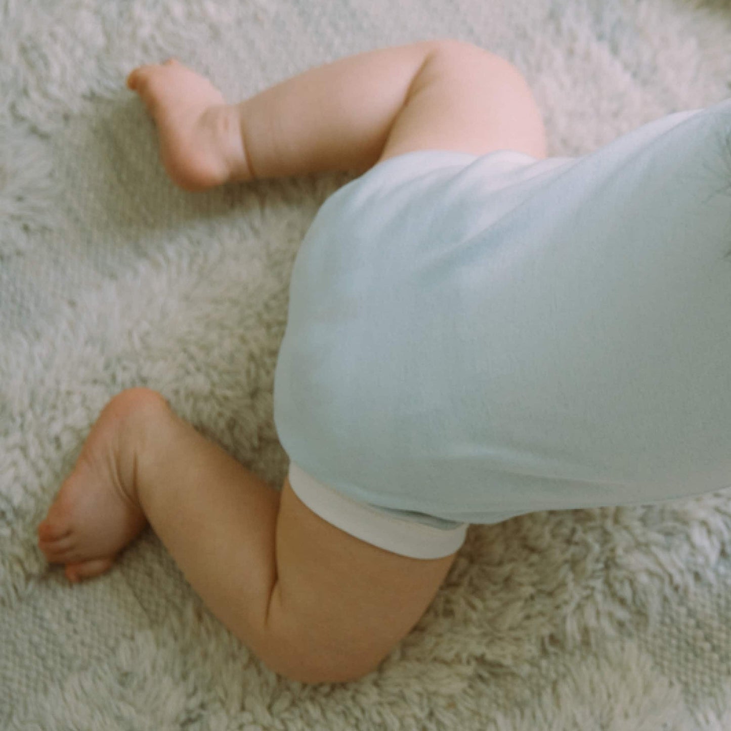Organic Cotton Baby Long Sleeve Bodysuit, 2-Pack | Space Cats + Solid Blue