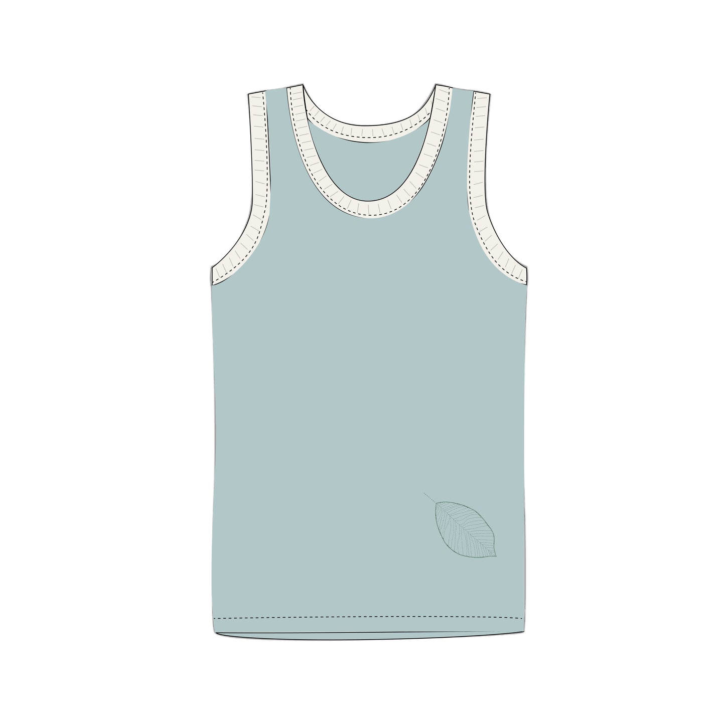 Boys' Tank, 2-Pack | Space Cat + Solid Blue