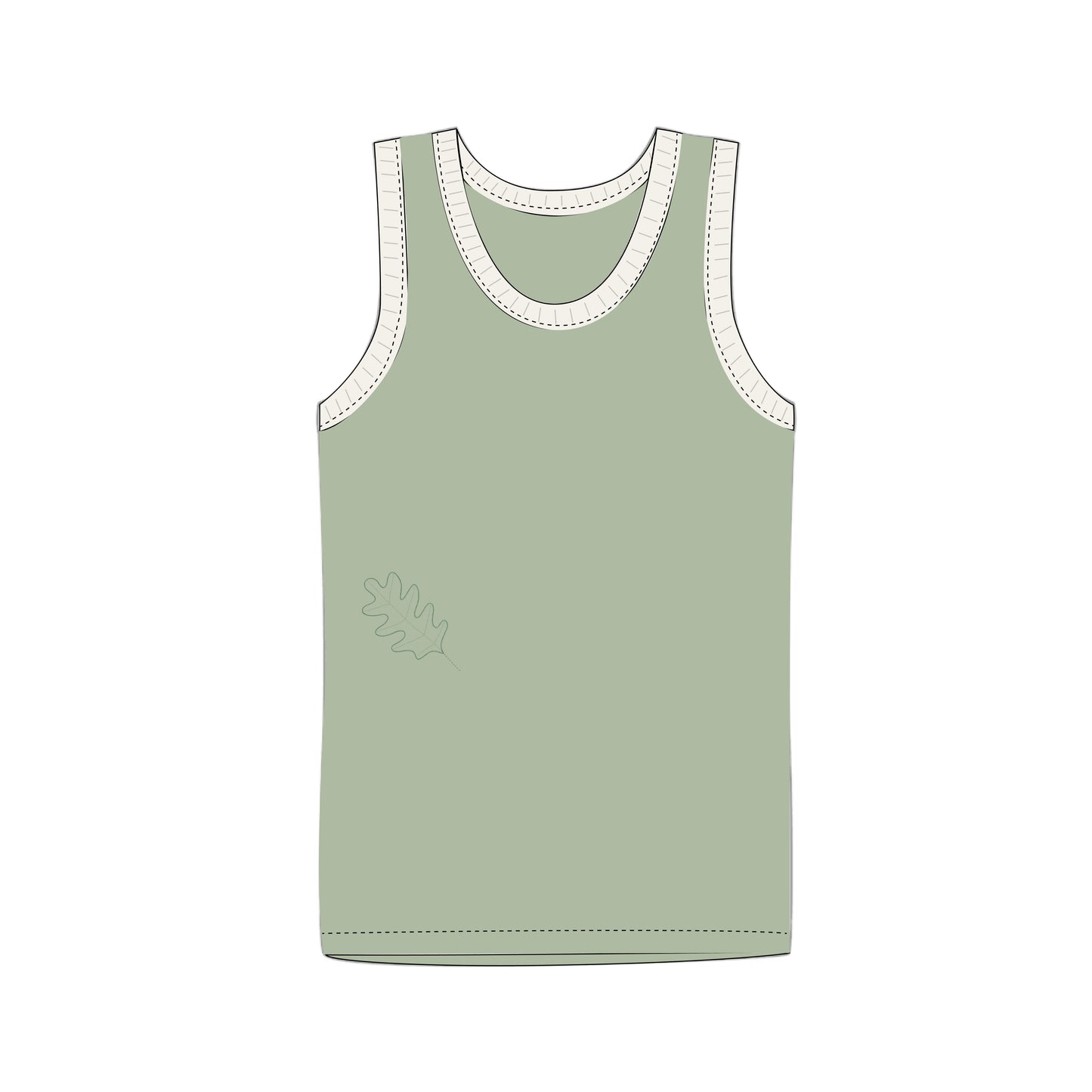 Boys' Tank, 2-Pack | Dinosaur + Solid Green