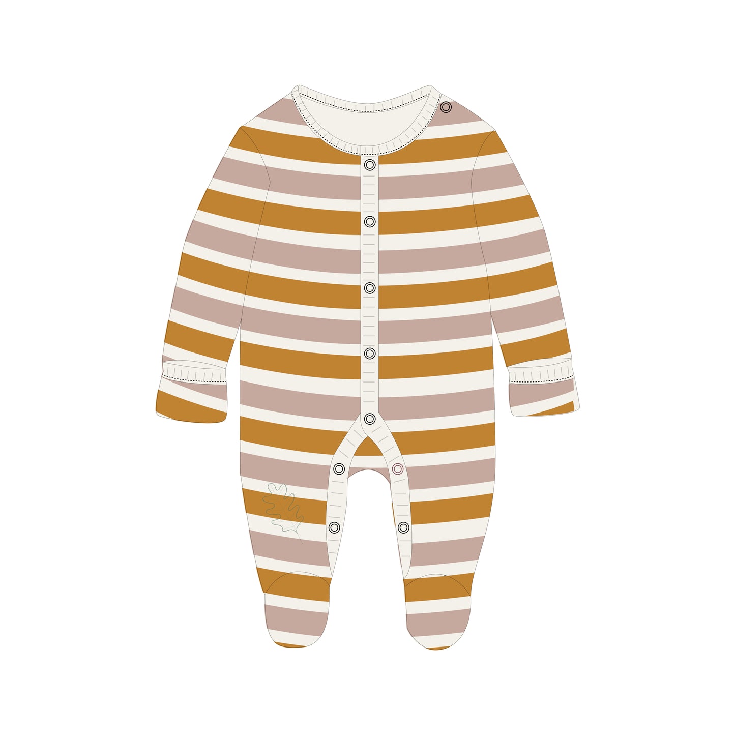 Baby Girls' Sleeper, 2-Pack | Rainbow + Striped