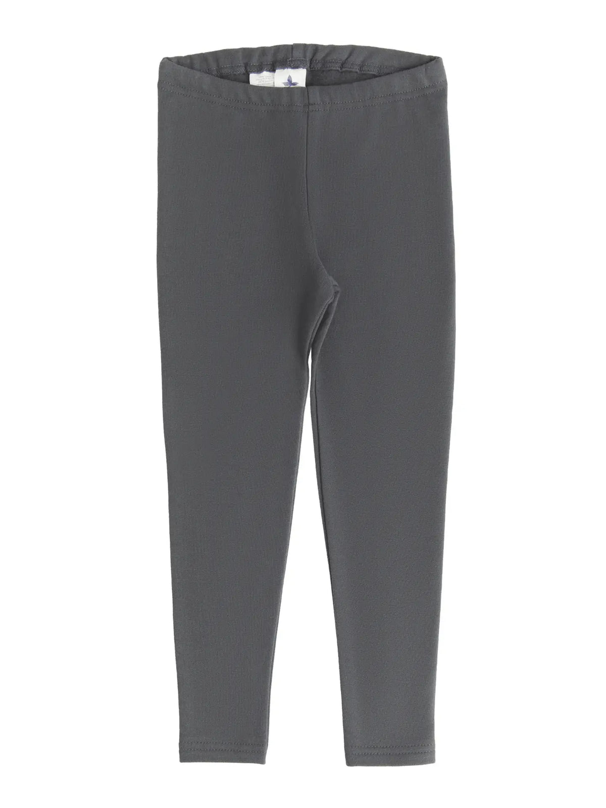 PREORDER: Leela Cotton Organic Cotton Brushed Leggings in Dark Grey