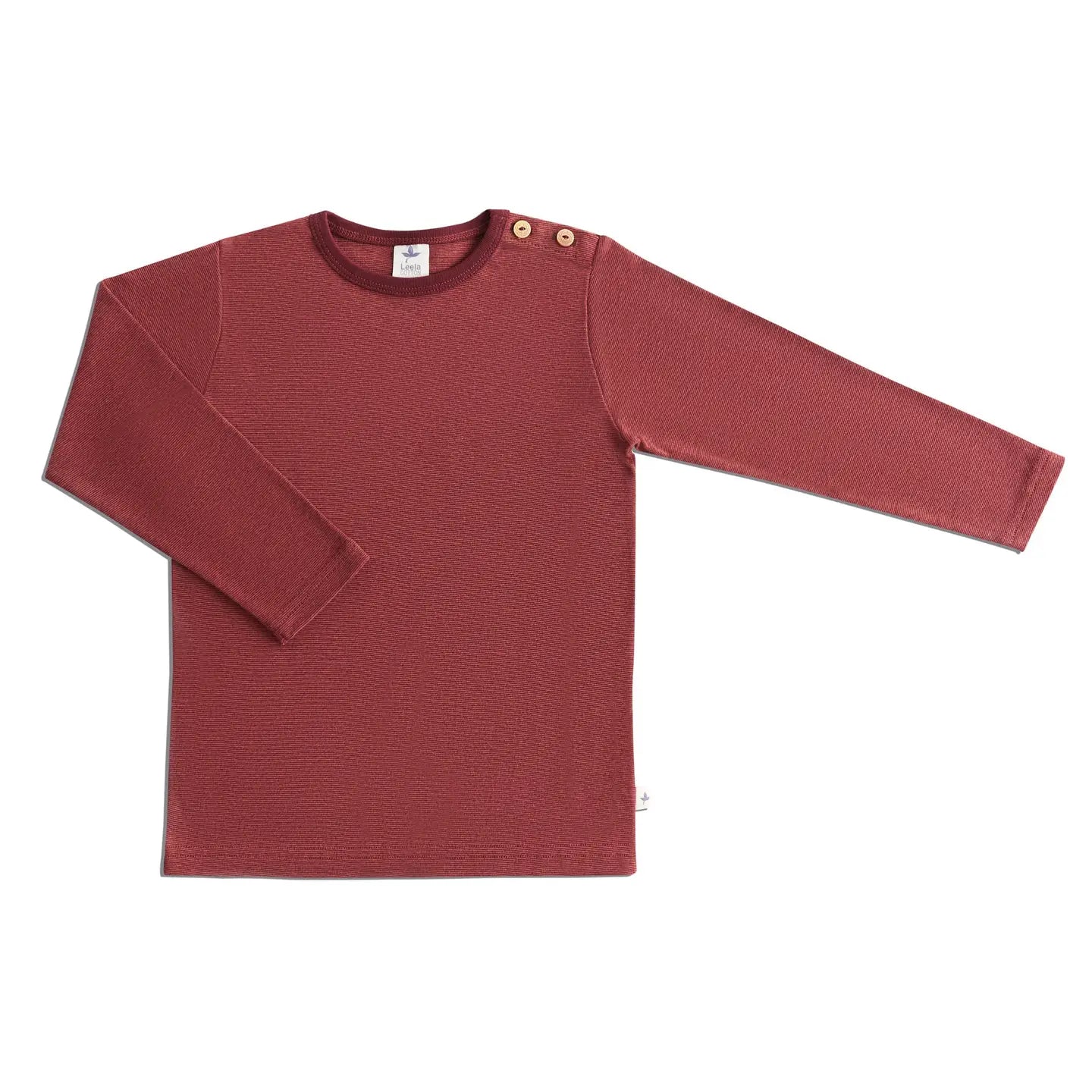 PREORDER: Leela Cotton Organic Cotton Long Sleeve Tee in Rust