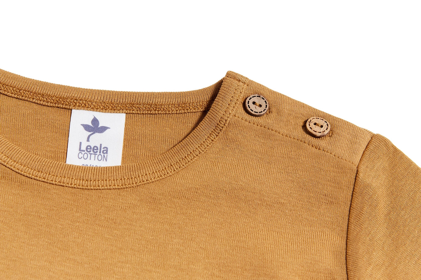 PREORDER: Leela Cotton Organic Cotton Long Sleeve Tee in Mustard