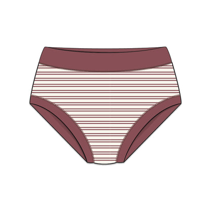 PREORDER | Organic Cotton Girls' Briefs Multi-pack | 5 colors | Berry Hues
