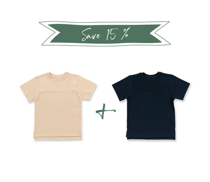 Organic Cotton Classic Tee Bundle (2 Tees)