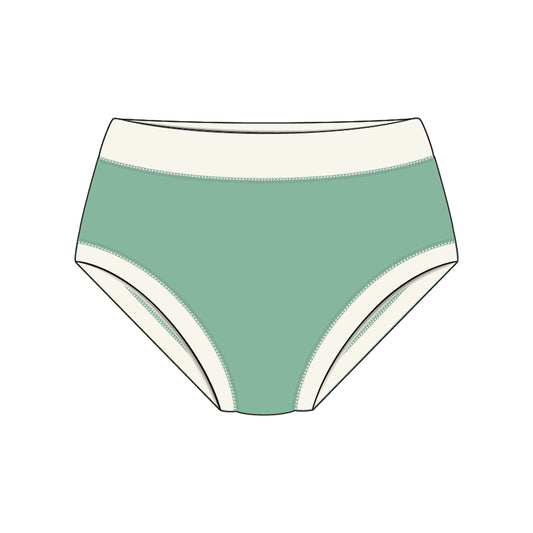PREORDER | Organic Cotton Girls' Briefs Multi-pack | 5 colors | Leafy Hues