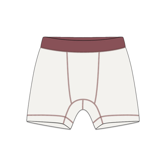 PREORDER | Organic Cotton Boy Boxer Briefs | Multi-pack | 5 colors | Berry & Mustard Hues