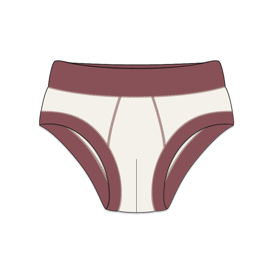 PREORDER | Organic Cotton Boy Briefs | Multi-pack | 5 colors | Berry Hues