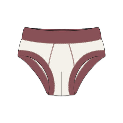 PREORDER | Organic Cotton Boy Briefs | Multi-pack | 5 colors | Berry Hues