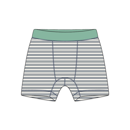 PREORDER | Organic Cotton Boy Boxer Briefs | Multi-pack | 5 colors | Stars & Leaves