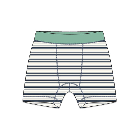 PREORDER | Organic Cotton Boy Boxer Briefs | Multi-pack | 5 colors | Stars & Leaves