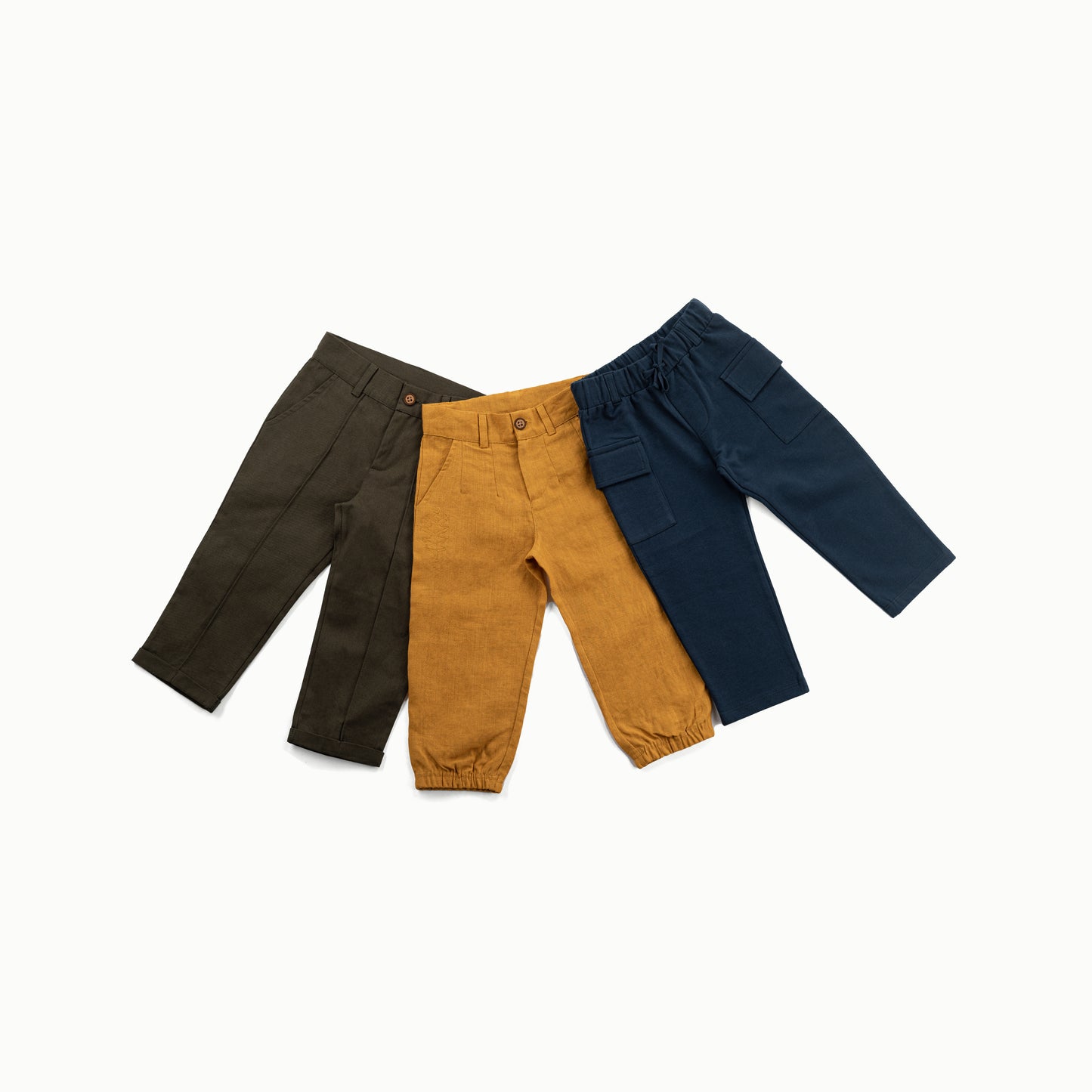 Organic Cotton & Linen Essential Pants (Bundle of 3)