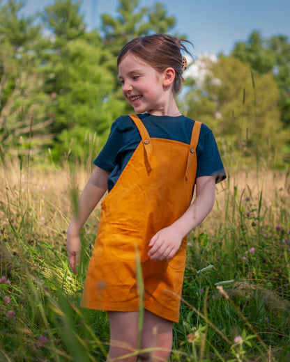 Organic Cotton Ginkgo Romper in Tassel
