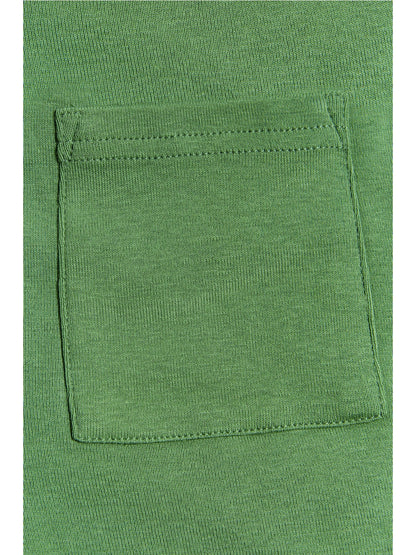 Leela Cotton Organic Cotton Pull On Short in Moss Green