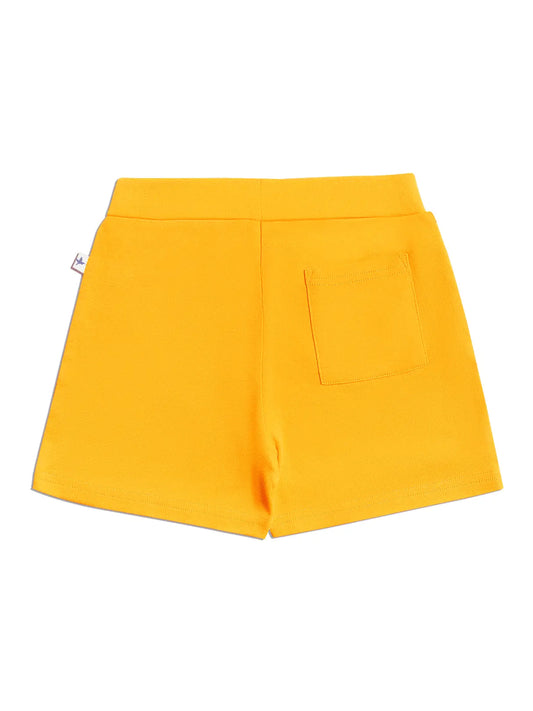 Leela Cotton Organic Cotton Pull On Short in Yellow