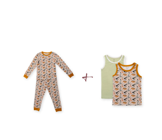 Dinosaur Pajama & Tank Combo Bundle