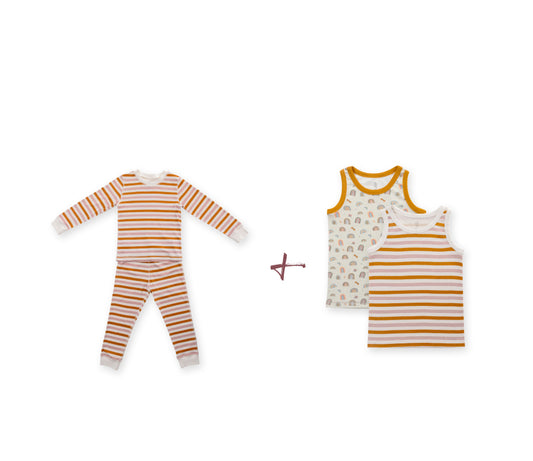 Striped Pajama & Tank Combo Bundle