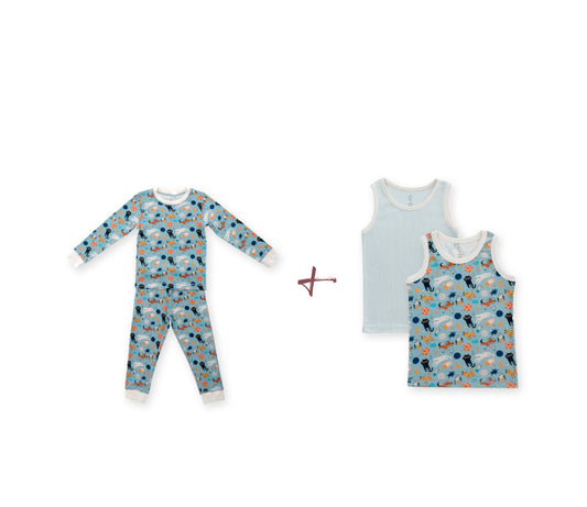 Space Cat Pajama & Tank Combo Bundle