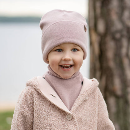 Kids' Beanie Knitted Merino & Cashmere: Dark gray