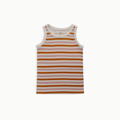 Organic Cotton Tank, 2-Pack | Rainbow + Striped