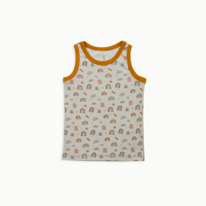Organic Cotton Tank, 2-Pack | Rainbow + Striped
