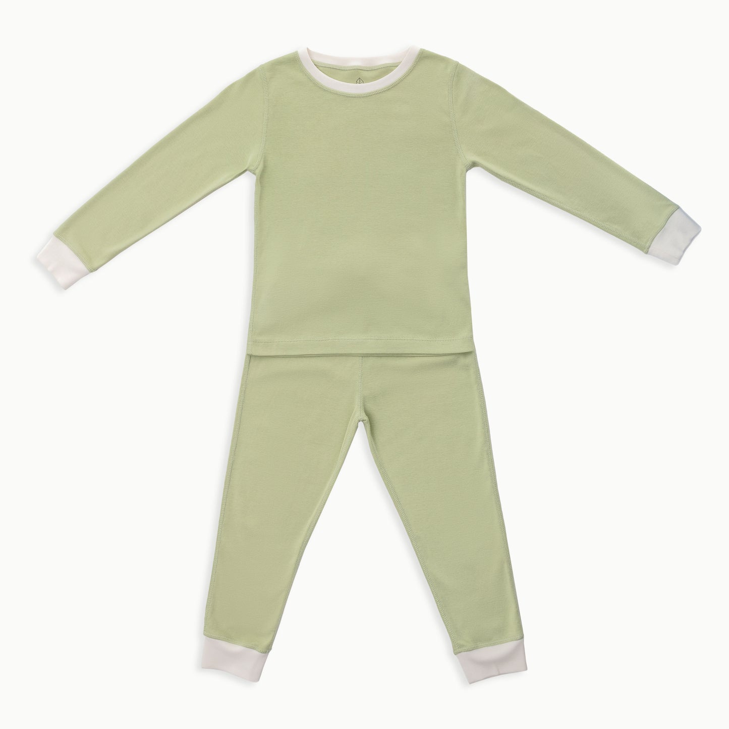 Long-Sleeve Pajamas | Solid Green