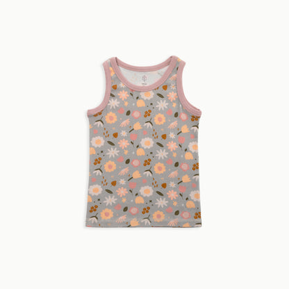 Tank, 2-Pack | Flowers + Solid Pink