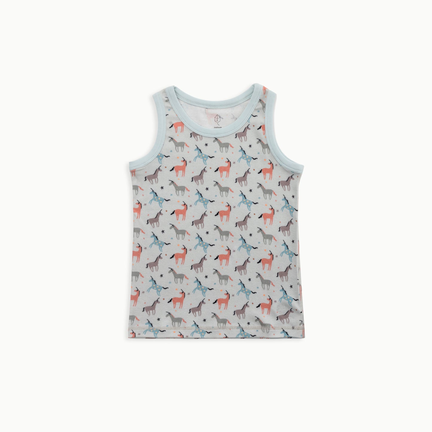 Organic Cotton Tank, 2-Pack | Unicorn + Solid Cream