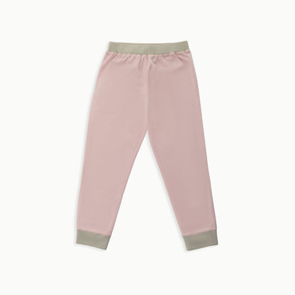 Organic Cotton Long-Sleeve Pajamas | Solid Pink